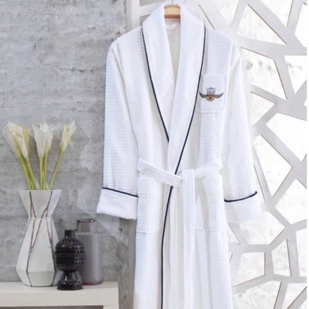 NWT Messi Golden Ball Turkish waffle weave bathrobe